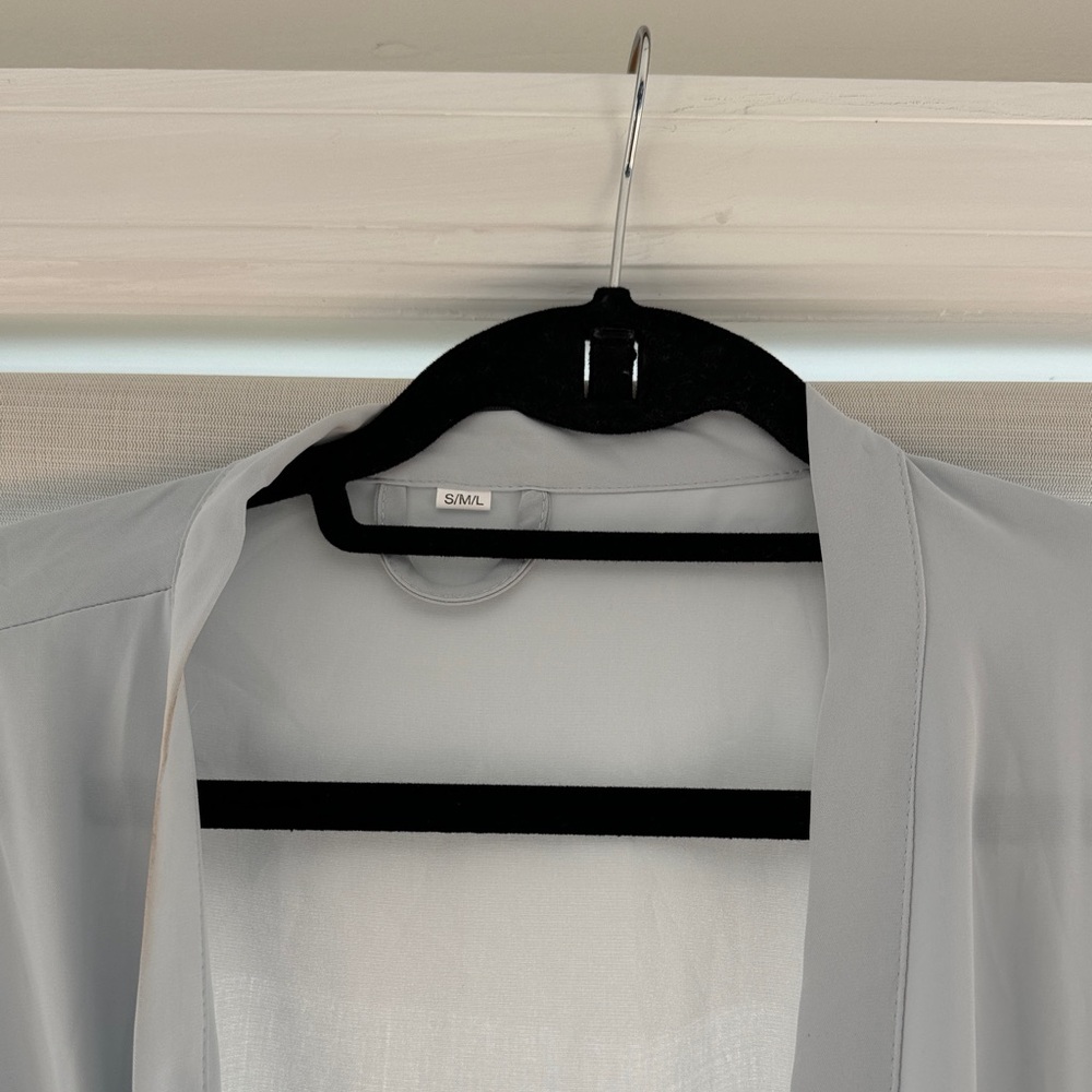 Ruffled Sleeve Robe - Picture 4 of 5
